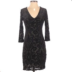 Karen Kane Floral Velvet Dress | SIZE XS